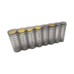 Porte-monnaie multi-poches pour serveur, portefeuille de taille, 8 emplacements, distributeur de pièces de monnaie européennes, trieur, sac banane
