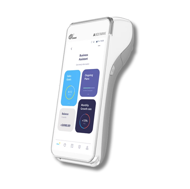 TPE PAX A920 MAX - 4G - WiFi - Bluetooth - Caméra - Android