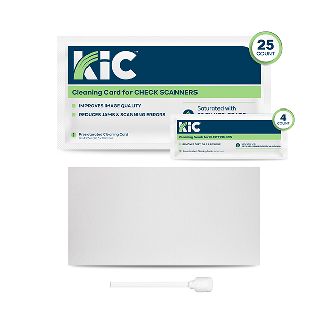 Kit de nettoyage pour scanners de chèques
