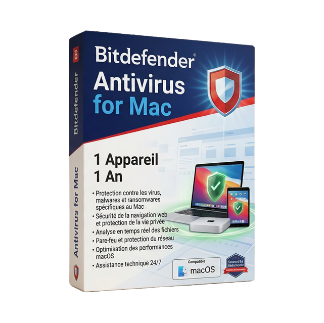 Bitdefender Antivirus for Mac - 1 appareil (1an)