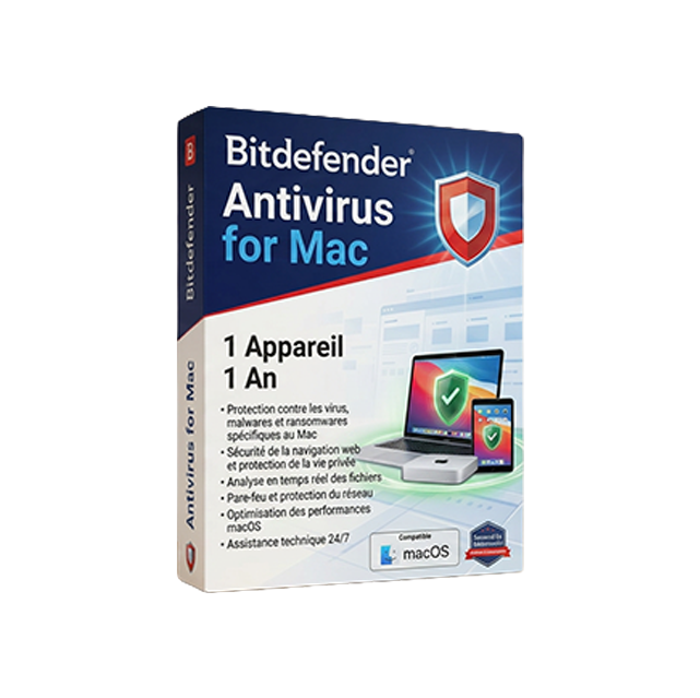 Bitdefender Antivirus for Mac - 1 appareil (1an)