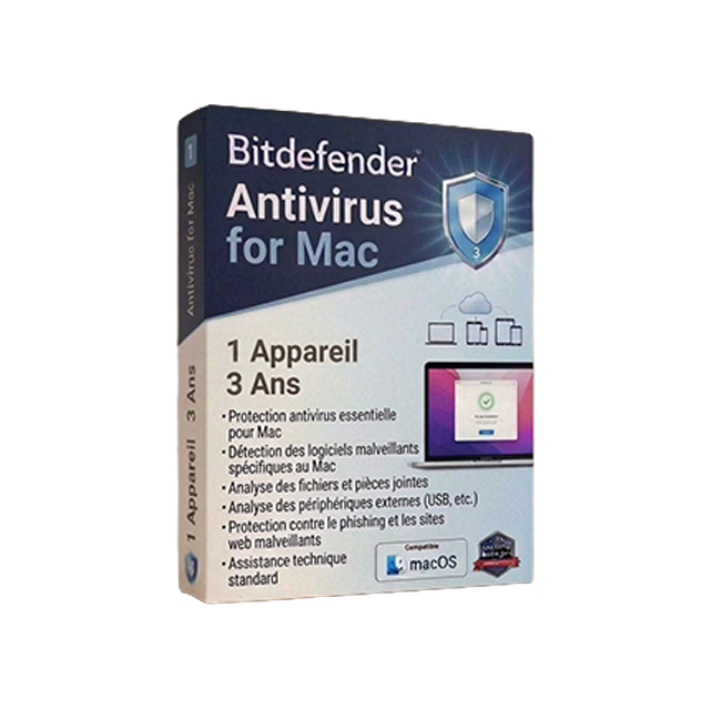 Bitdefender Antivirus for Mac - 1 appareil (3ans)