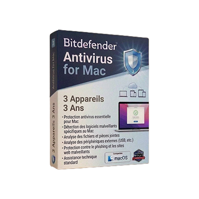 Bitdefender Antivirus for Mac - 3 appareils (3ans)