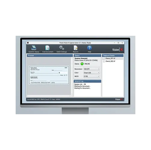 Logiciel de traitement de chèques Check Manager PANINI VISION X
