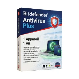 Bitdefender Antivirus Plus (1 appareil, 1 an)