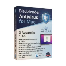 Bitdefender Antivirus for Mac (3 appareils, 1 an)