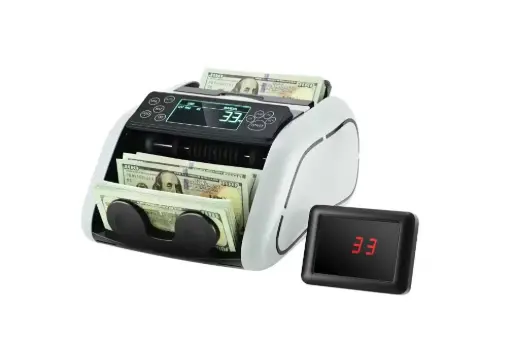 Compteuse de billets, détecteurs UV/MG/IR/DD, compatible avec la plupart des devises